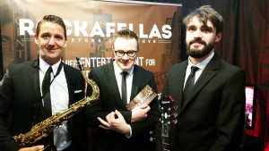 The Rockafellas backstage at the Wedding Journal Show 2015